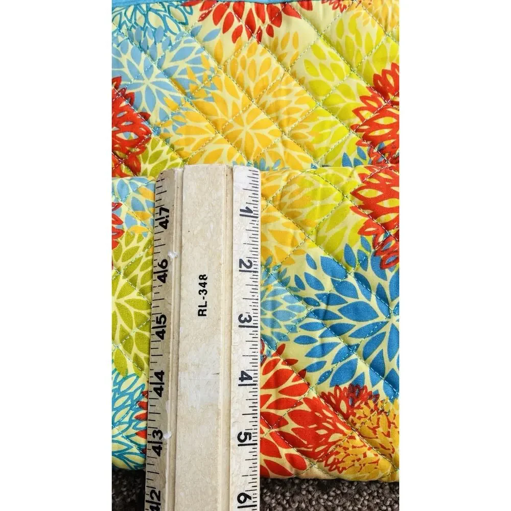NWT Gregg Gift Co Ins. Quilted Mums Tote Bag NWT Zip Top + Wristlet Coin Purse